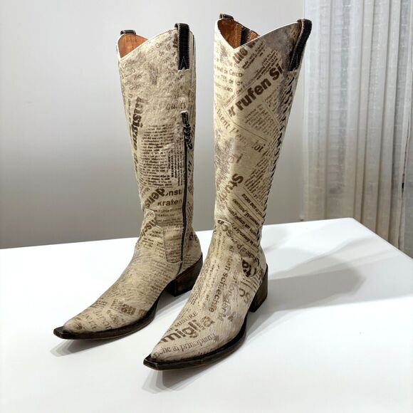 Rare Signature Donald J Pliner Women's Gysell-H3 Western Tall Boots Size 8.5‎ B - Picture 1 of 15